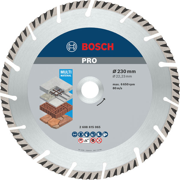Bosch Disco Diamantato Universal Turbo - 230 Mm Per Taglio Metallo, Mattone, Calcestruzzo - Foto 2