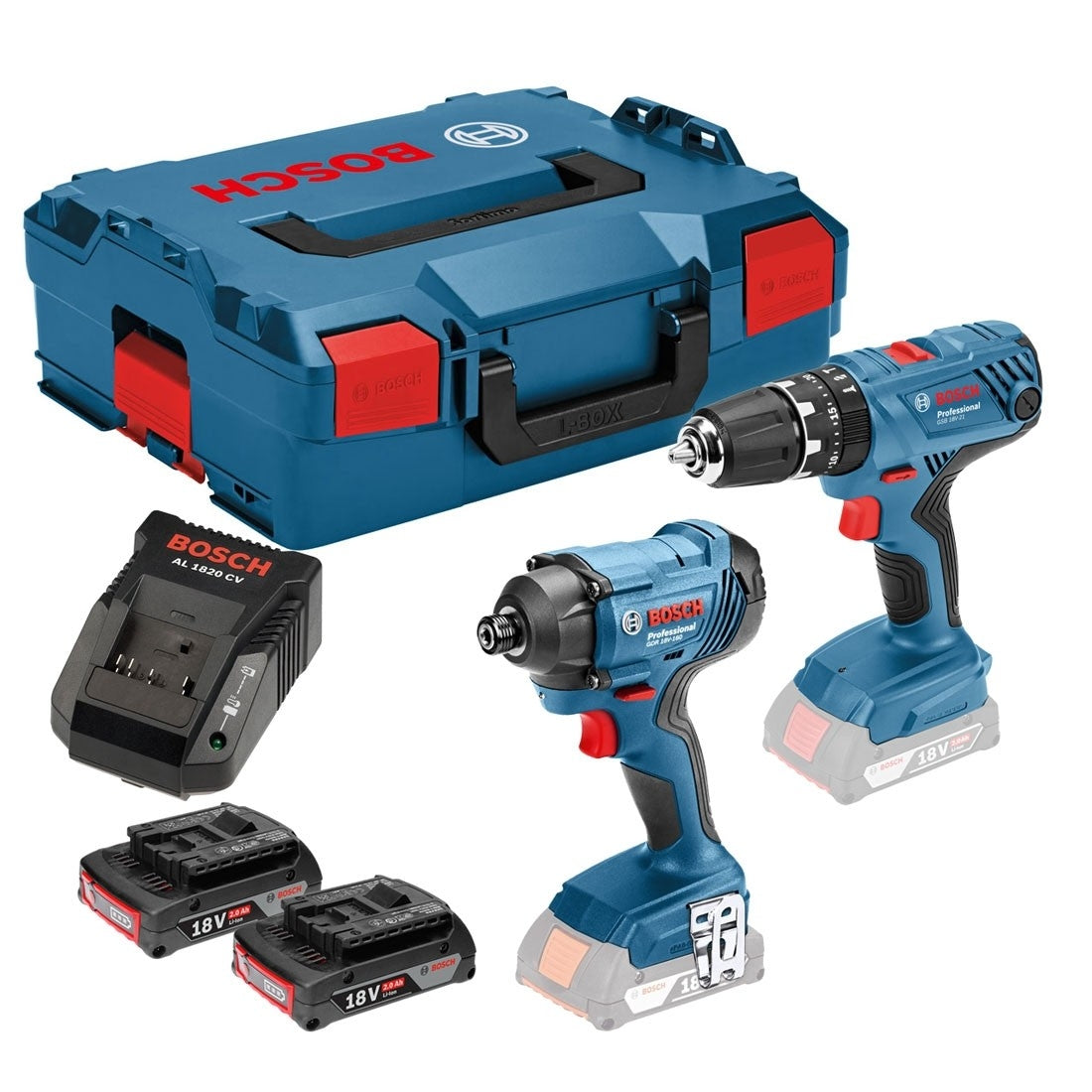 Bosch GSB 18 V 21 Combi Drill GDR 18 V 160 Impact Driver Twin