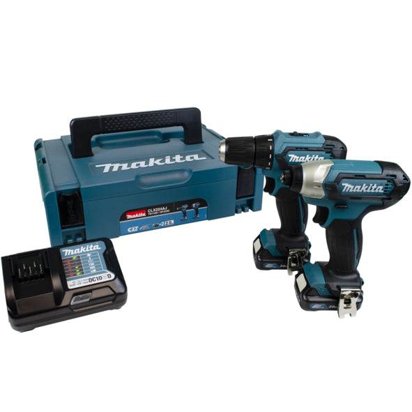 Makita CLX224AJ 12Vmax CXT DF333D Combi Drill TD110D Impact