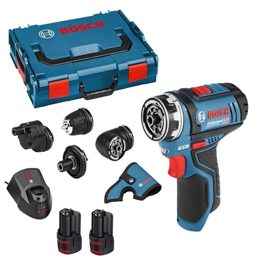 Bosch GSR 12V 15 FC12V Flexi Click Drill Driver w x Chucks x