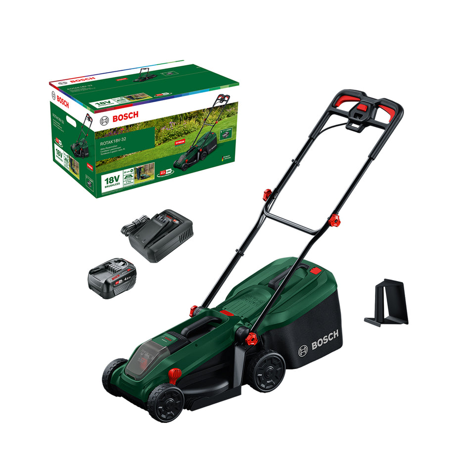 Bosch DIY Rotak 18V-32 (1 x 4.0Ah) Cordless Lawn Mower 06008B9P70
