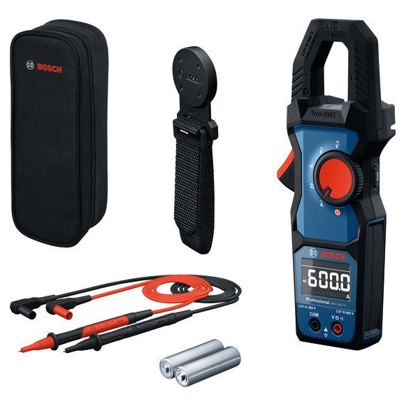 Bosch Professional GMC 600-15 + MH 1 Professional Clamp Meter with Magnet Hanger 0601077601