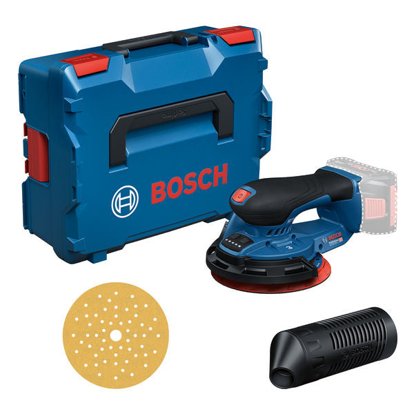Bosch Random Orbit Sander GEX 18V-150-3 (Bare tool, 1x C470 sheet, dust box, guard ring, L-BOXX) 0601372903