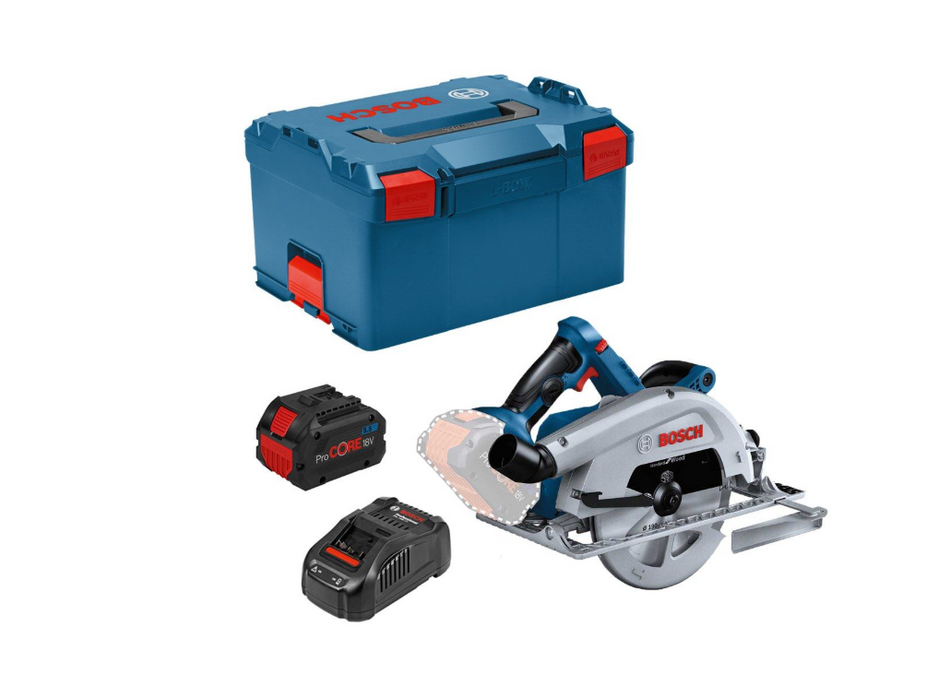 Bosch E-STOCK GKS 18V 68 C Cordless Circular Saw BITURBO (1x 5.5Ah Batteries. Charger. LBOXX) 06016B5070930