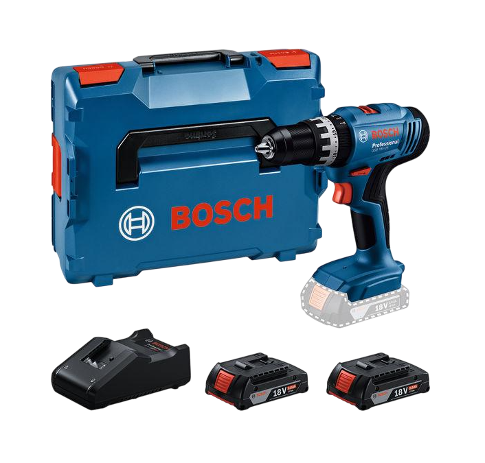 Bosch Professional GSB 18V-25 (2 x 4.0Ah, GAL 18V-40, L-Case) Combi Drill 06019K9377