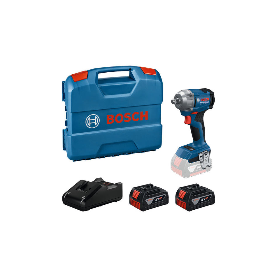 Bosch Professional GDS 18V-350 (2 x 5.0Ah) Cordless Impact Wrench 06019M5071