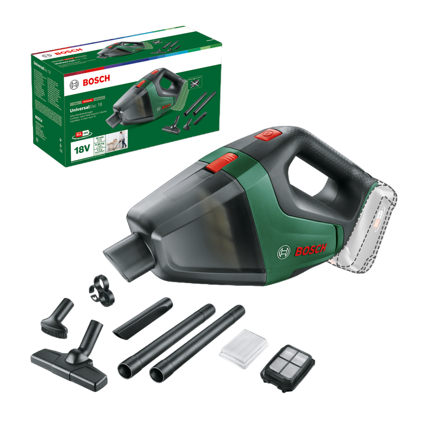 Bosch UniversalVac 18 Cordless Vacuum Cleaner 06033B9102