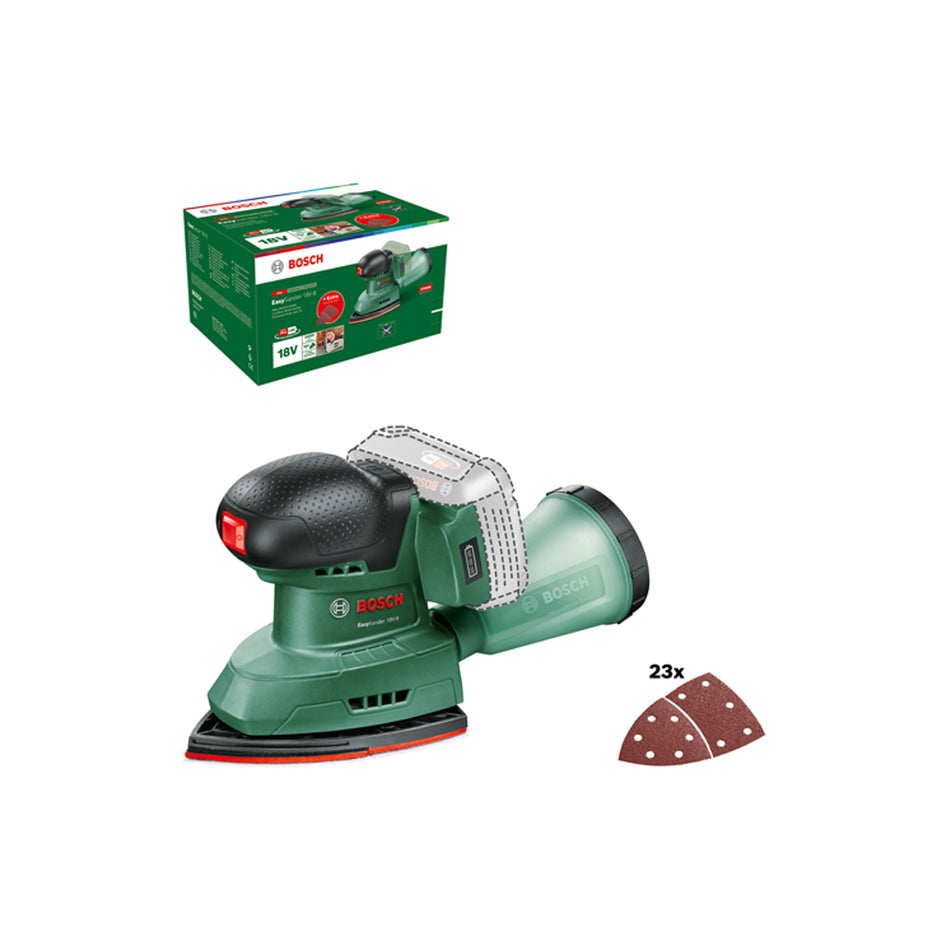 Bosch DIY EasySander 18V-8 (Baretool) Cordless Multi Sander 06033E3001