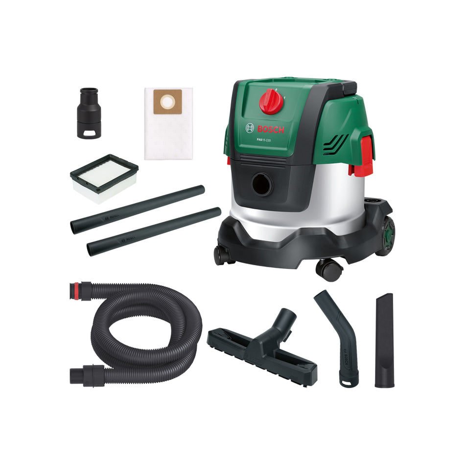 Bosch DIY PAS15-220 240V Corded All Purpose Vacuum Cleaner 06033E7170