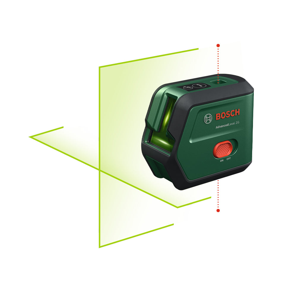 Bosch DIY AdvancedLevel 2G Cordless Cross Line Laser 0603663G00