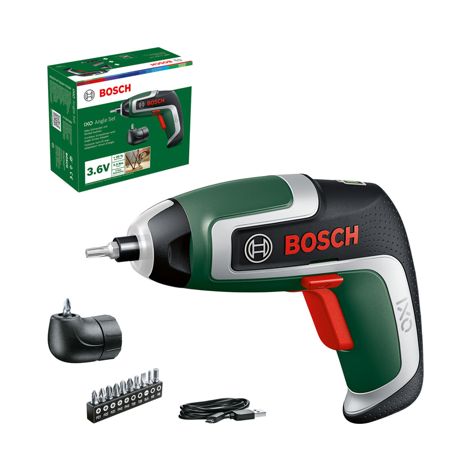 Bosch DIY IXO 7 Angle Set Cordless Screwdriver 06039E0003