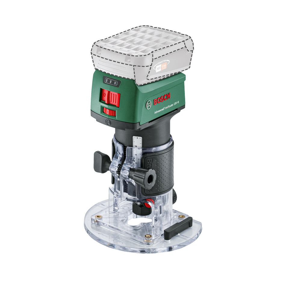 Bosch DIY AdvancedTrimRouter 18V-8 (Baretool) Cordless Router 06039D5001