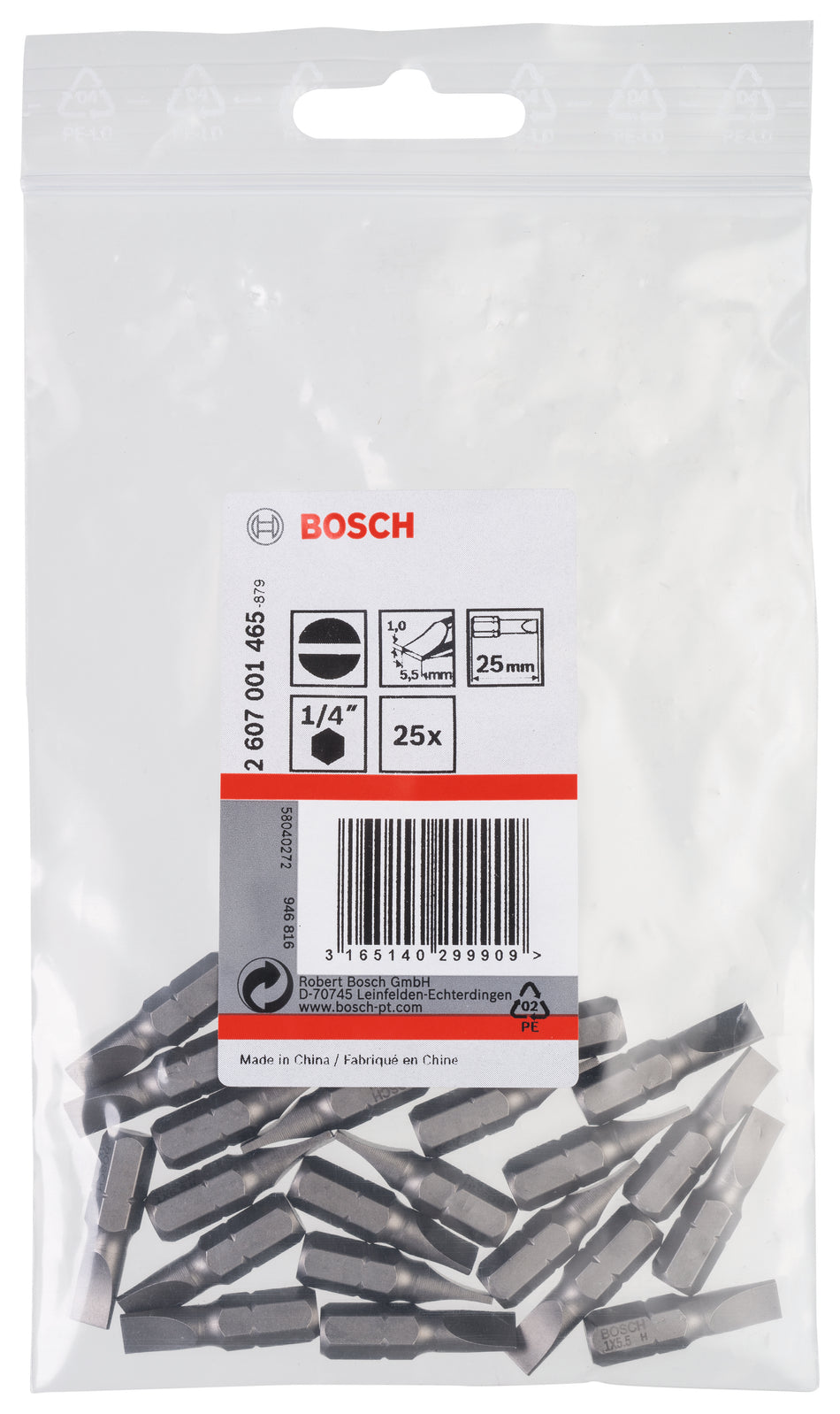 Bosch LS 1.0 x 5.5 (25mm) x 25 2607001465