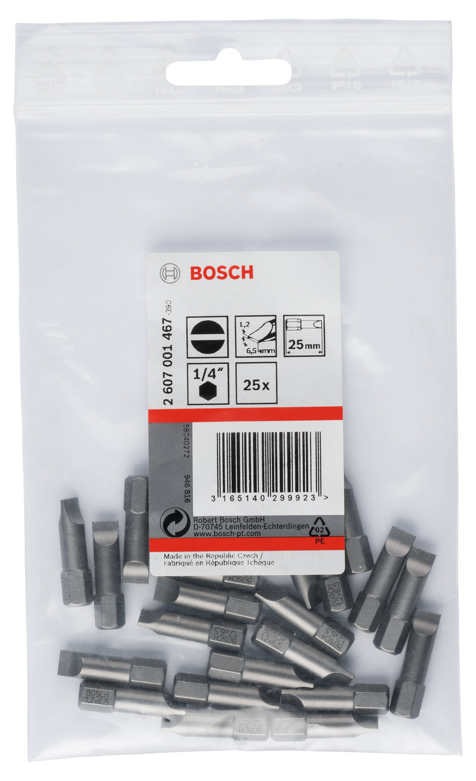 Bosch LS 1.2 x 6.5 (25mm) x 25 2607001467