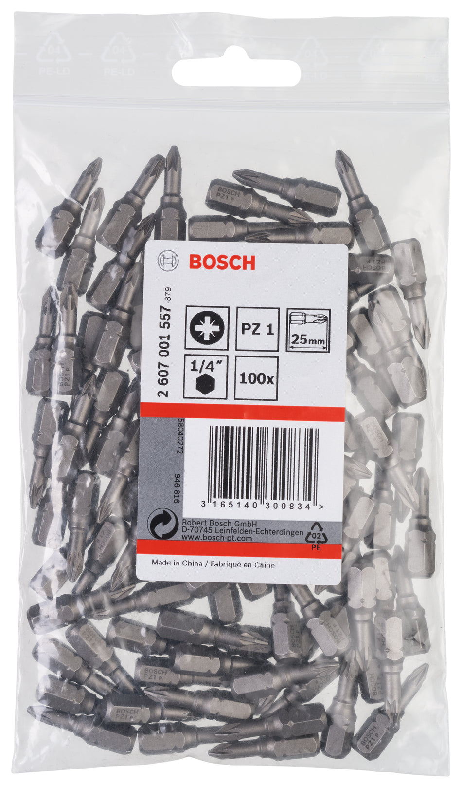 Bosch PZ1 (25mm) x 100 2607001557