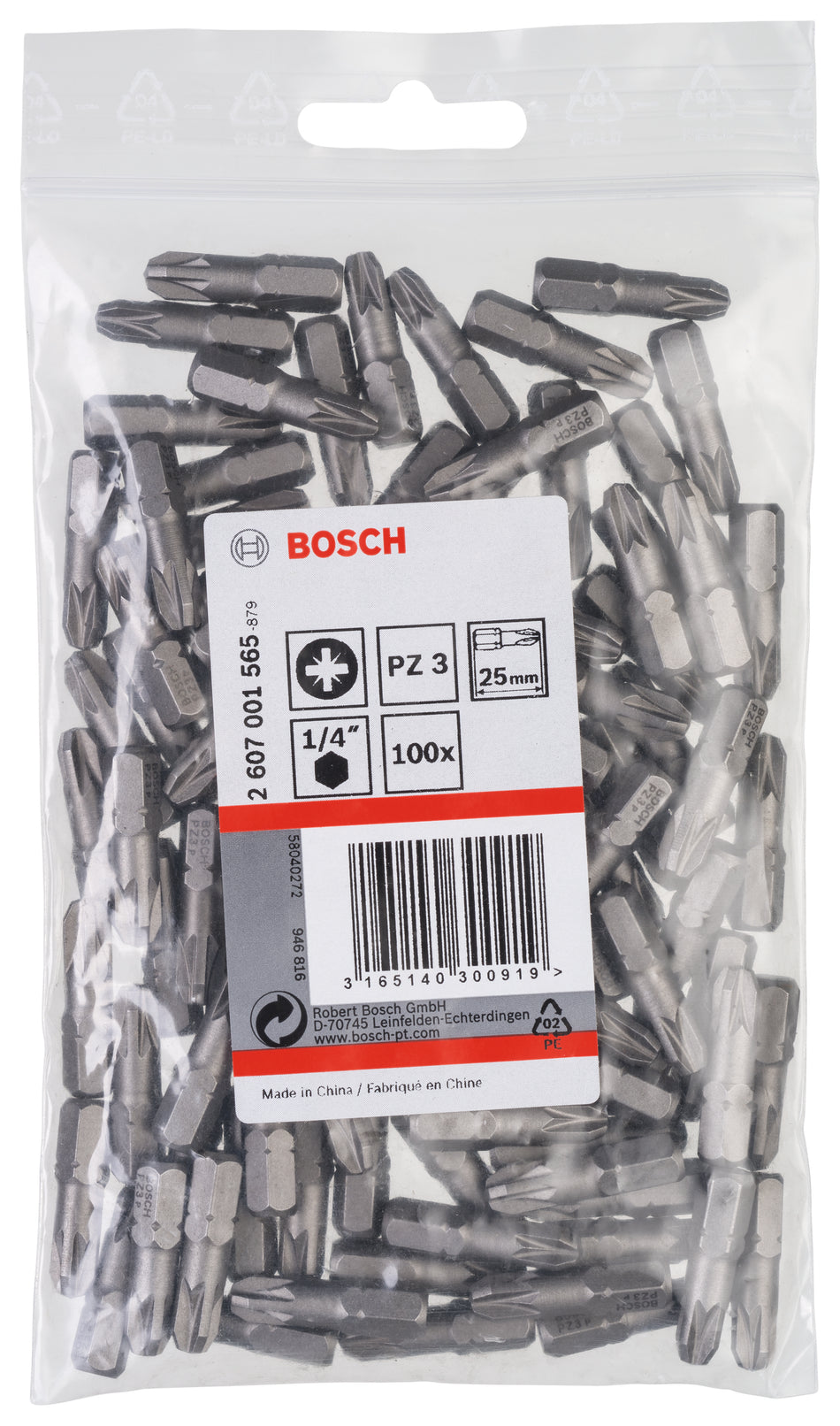 Bosch PZ3 (25mm) x 100 2607001565