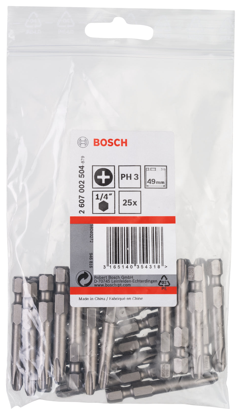 Bosch PH 3 XH 49mm 25 PACK 2607002504