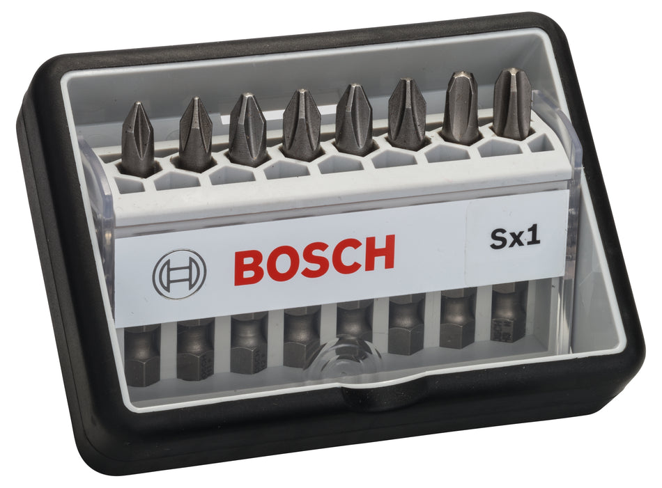 Bosch 8-piece Robust Line screwdriver bit set Sx PH, Extra Hard version 2607002556