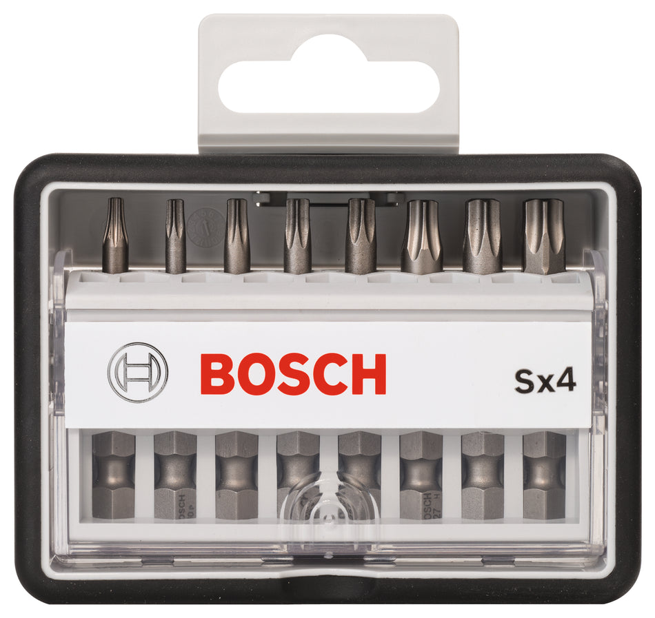 Bosch 8-piece Robust Line screwdriver bit set Sx T, Extra Hard version 2607002559