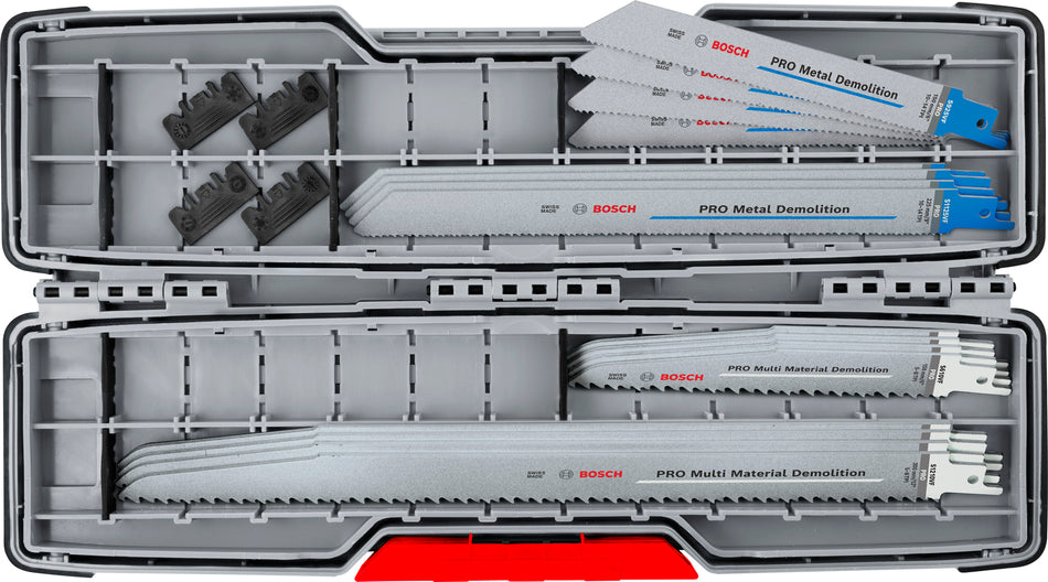 Bosch Professional Tough Box Demolition Blade Set, 16 pcs 2607011822