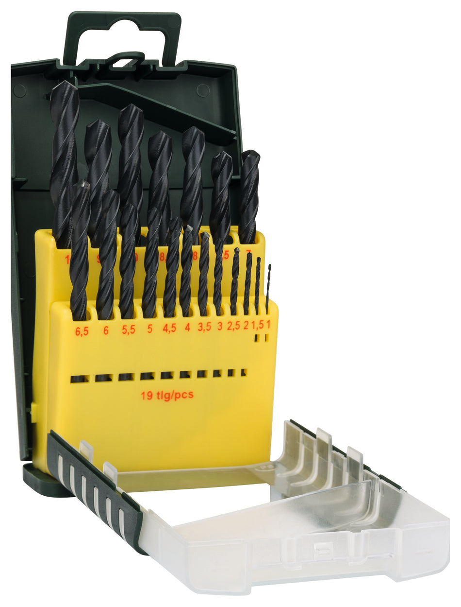 Bosch DIY 19pcs HSS-R Metal Drill Bits Set in Grip Box, 1-10mm 2607017151
