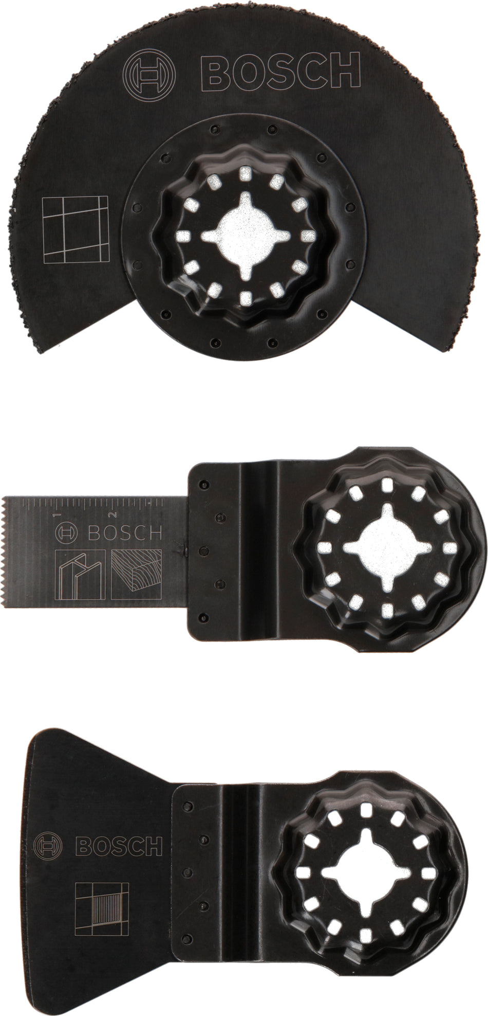 Bosch DIY 3 pcs Starlock Starter-Set Tiles for multifunction devices 2607017324