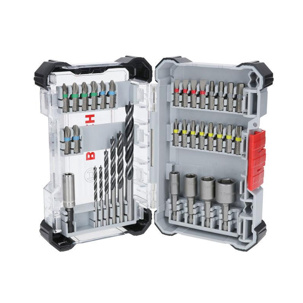 Screwdriver Bit Display Bosch Extra Hard Screwdriver Bit and Drill Bit Set with Display 35 PCE ...