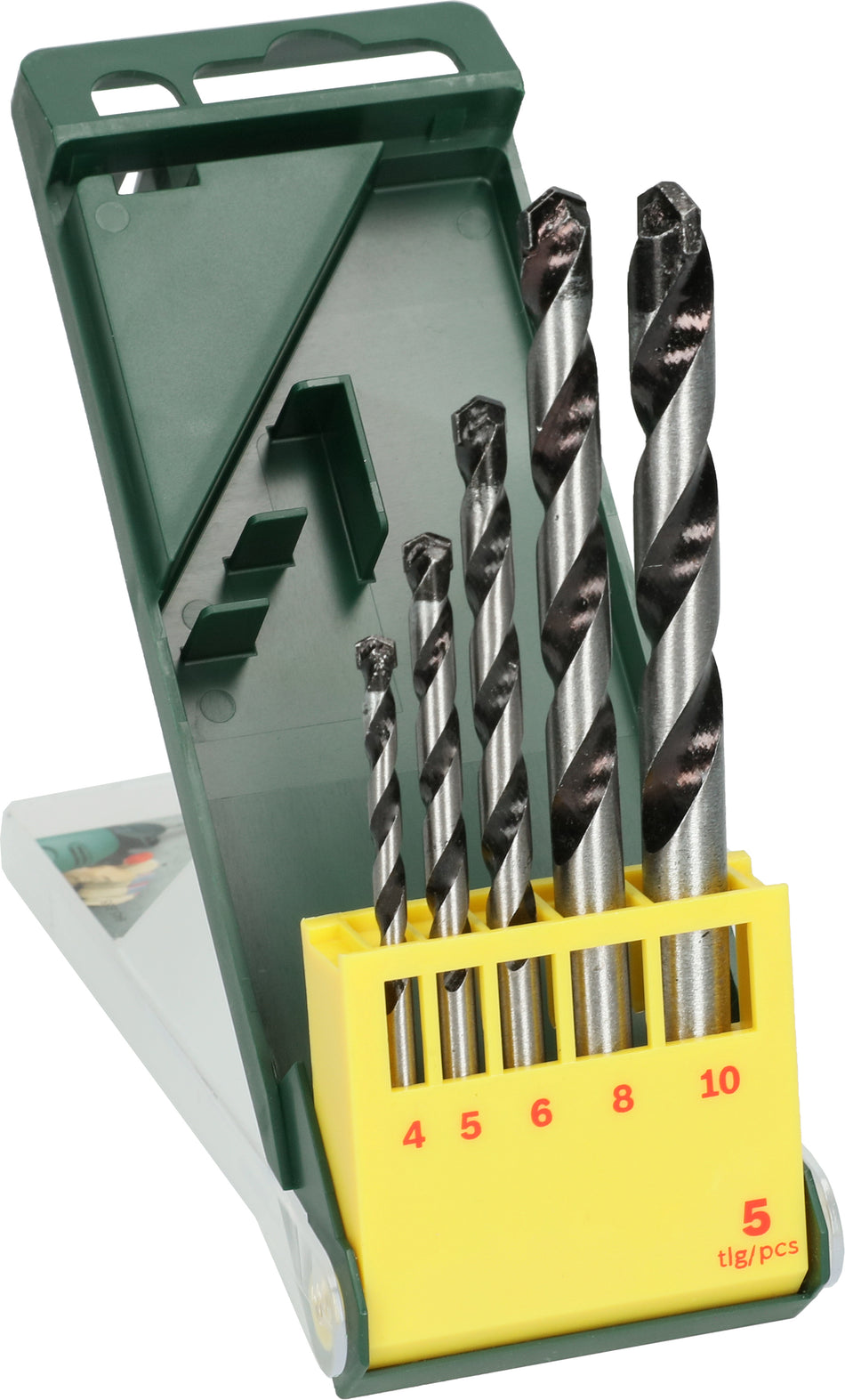 Bosch DIY 5pc Concrete drill bit set (4,5,6,8,10mm) 2607019444