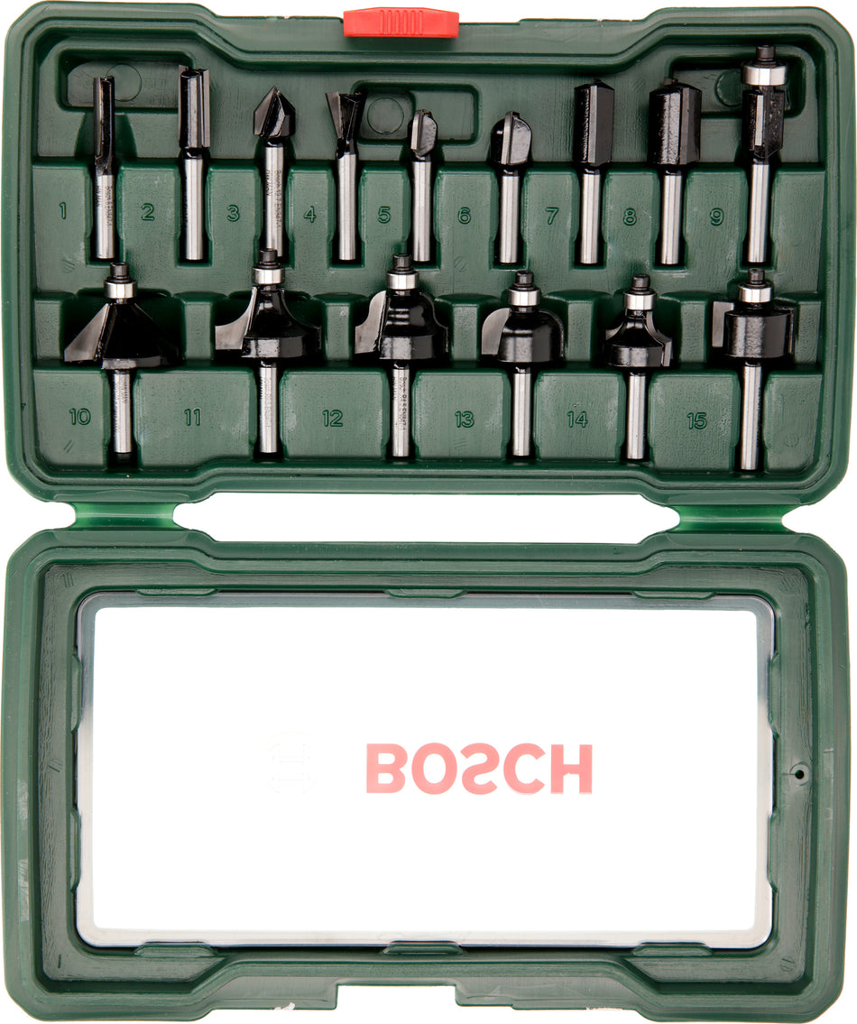 Bosch DIY 15pc Router set 2607019468