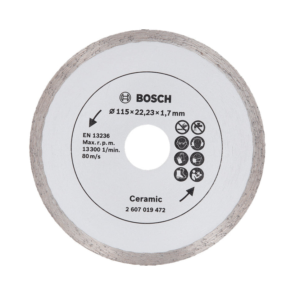 Bosch DIY Diamond Cutting Disc for Tiles 115MM 2607019472
