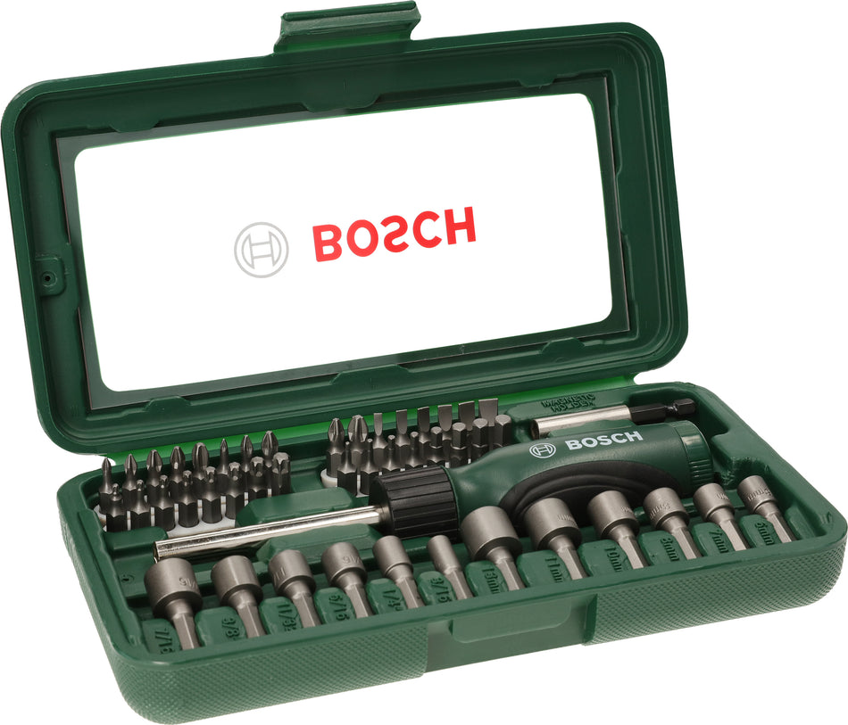Bosch DIY 46pcs Screwdriver Bit Set with Hand-Screwdriver 2607019504