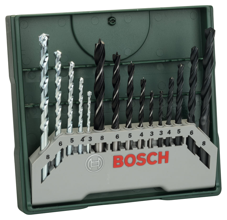 Bosch DIY 15pc Mixed Mini X-Line drill set 2607019675