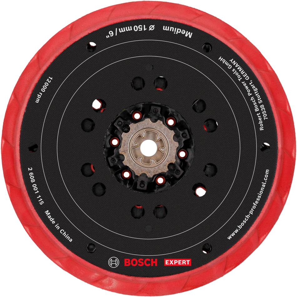 Bosch EXPERT Multihole Sanding Pad, Medium, 150 mm, GEX 18V-150-3 2608001115