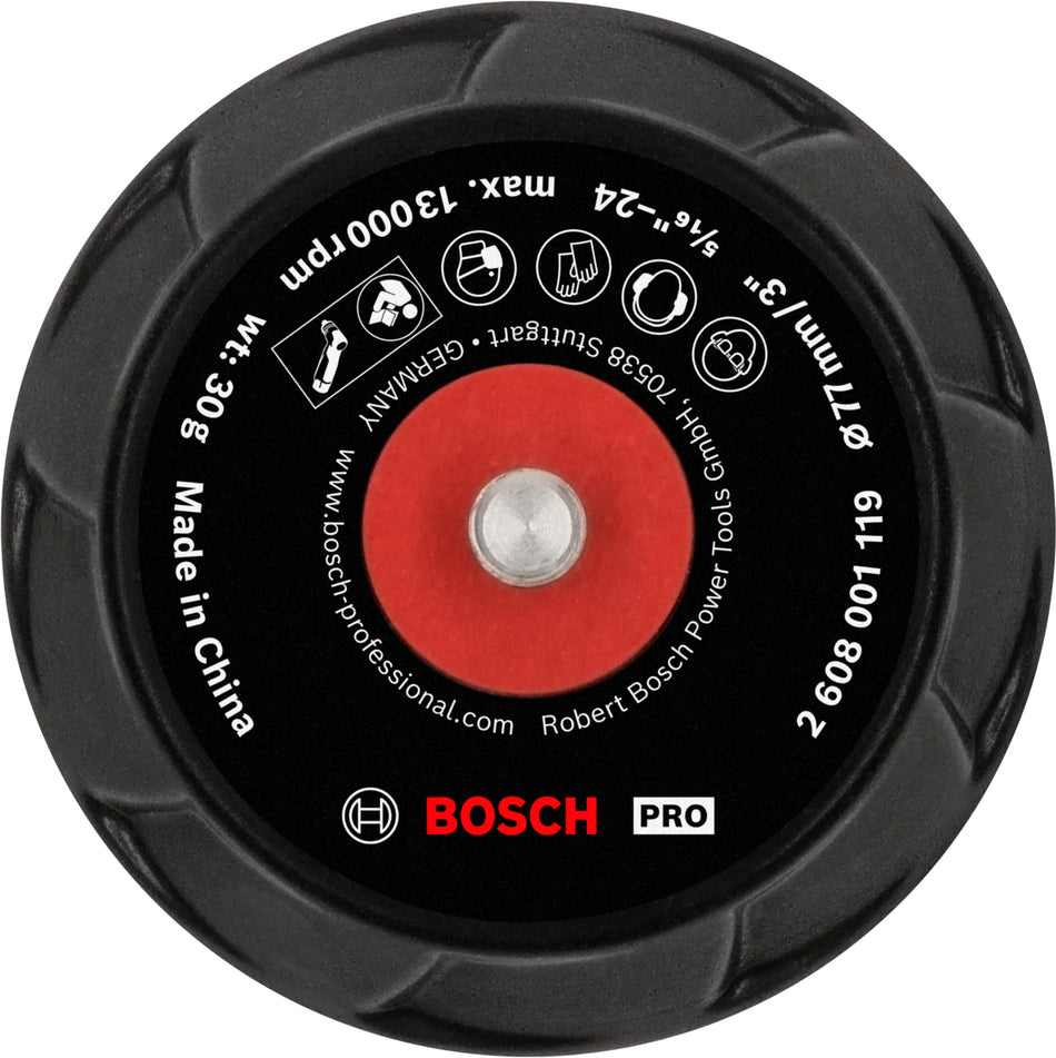Bosch Professional Sanding Pad, 77 mm, Hook and Loop 2608001119