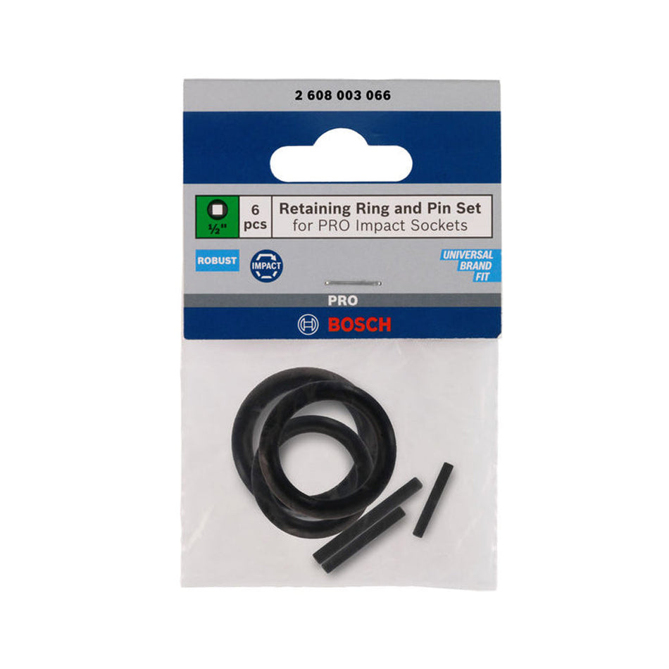 Bosch Retaining Ring & Pin PRO Impact Socket 1/2" 4 PCE 2608003066