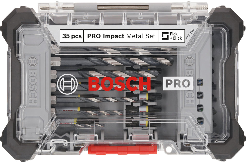 Bosch Professional Impact Metal Set, 35 pcs 2608521U81