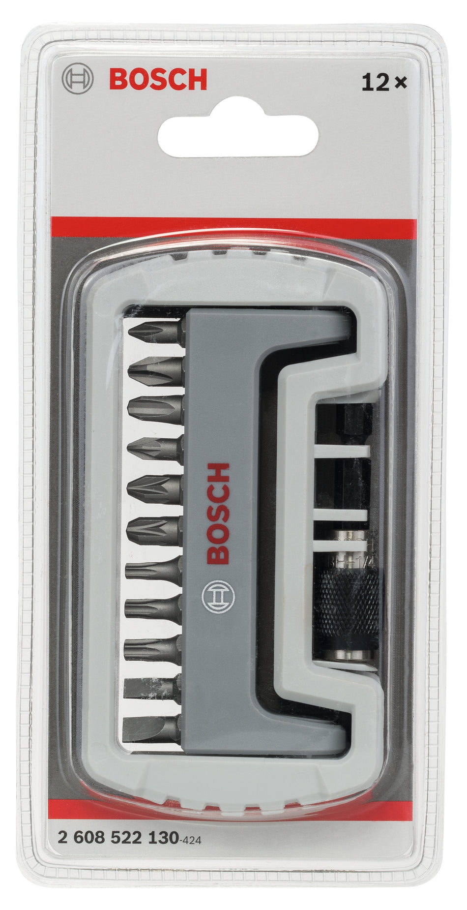 Bosch 11-piece screwdriver bit set including bit holder PH/PZ/T/S 2608522130
