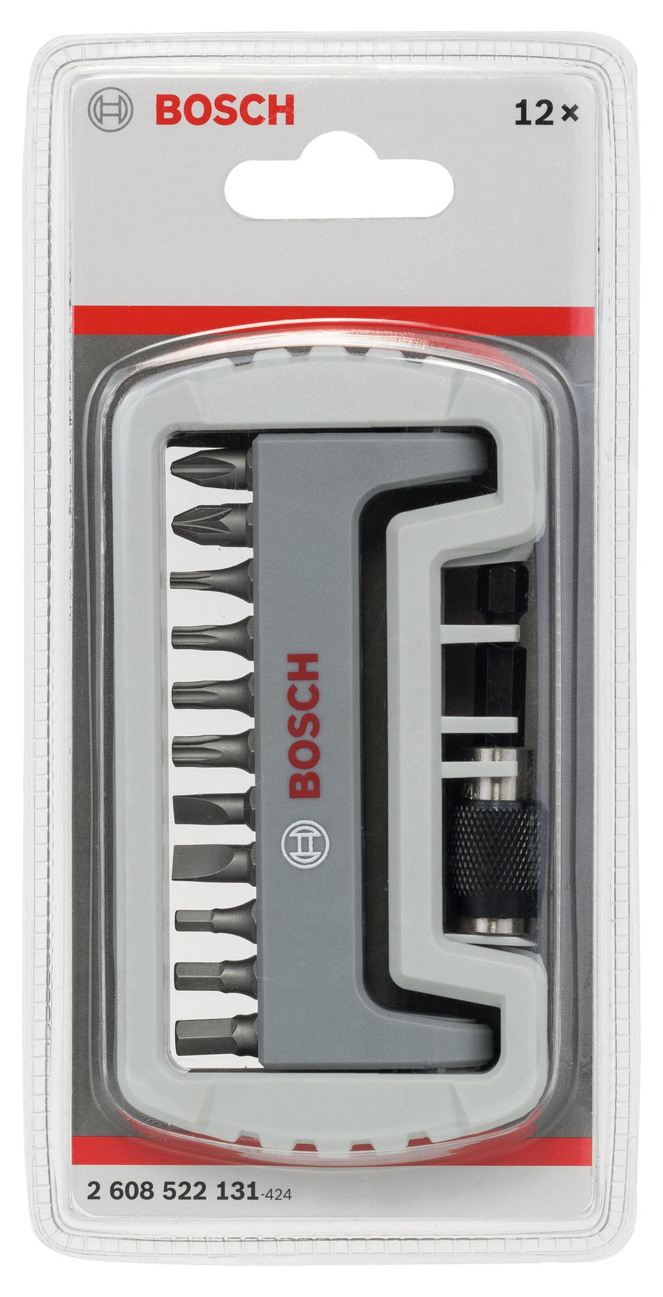 Bosch 11-piece screwdriver bit set including bit holder PH/PZ/T/S/HEX 2608522131