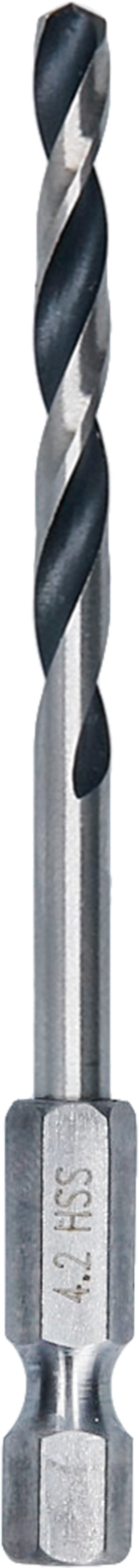 Bosch HSS PointTeQ Hex Drill Bit 4.2mm 10 pack 2608577544