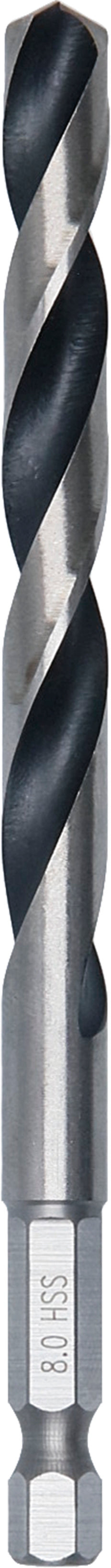Bosch HSS PointTeQ Hex Drill Bit 8.0mm 10 pack 2608577547