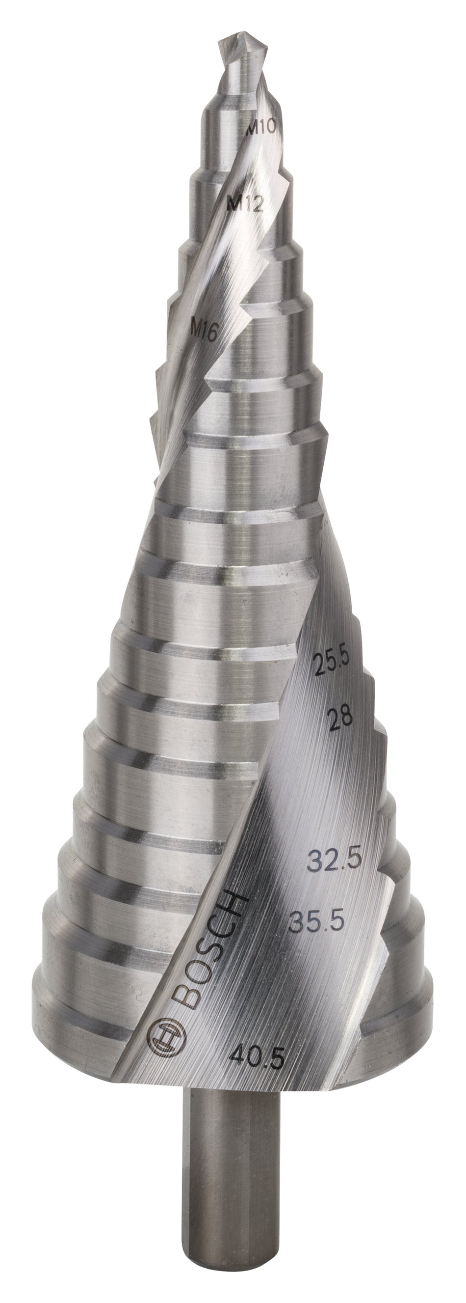 Bosch Step Drill Bit HSS 6 / M10 / M12 / M16 / M20 / M25 / M32 / M40 2608587427