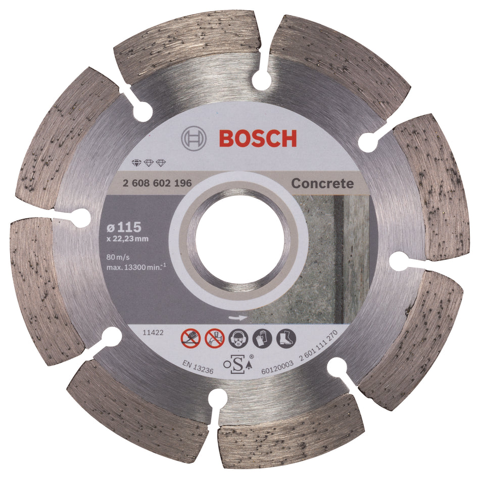Bosch Standard for Concrete diamond cutting disc 115 x 22,23 x 1,6 x 10 mm 2608602196