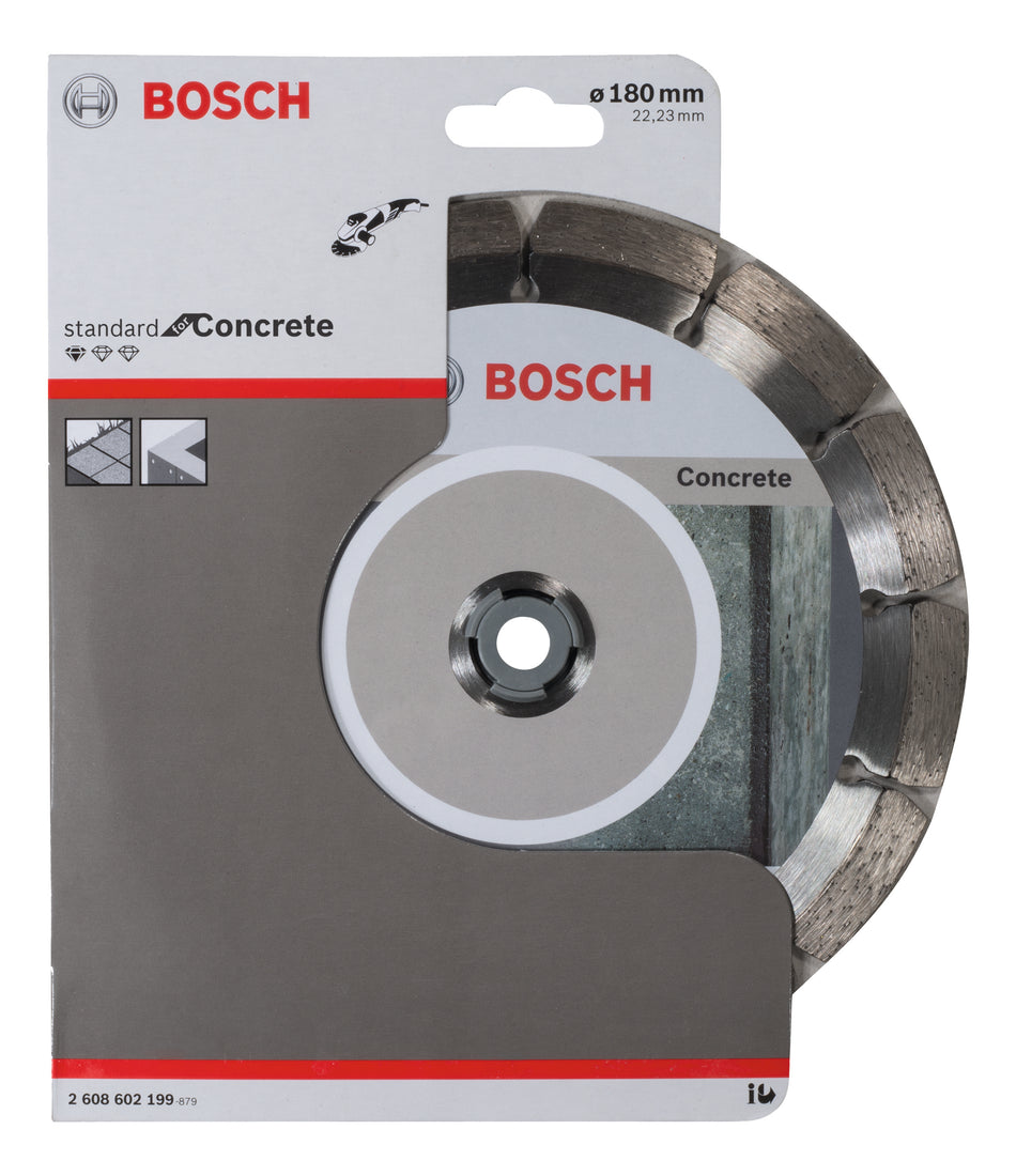Bosch Standard for Concrete diamond cutting disc 180 x 22.23 x 2 mm 2608602199