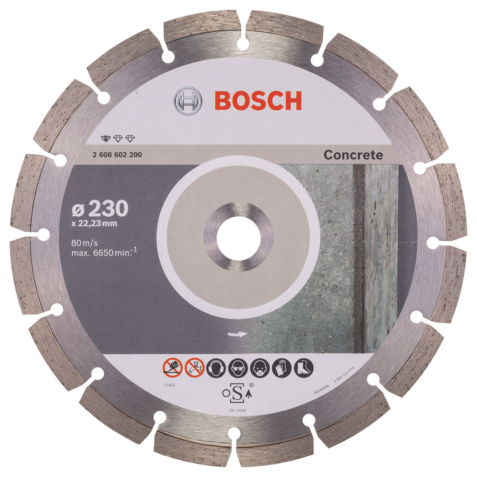 Bosch Standard for Concrete diamond cutting disc 230 x 22,23 x 2,3 x 10 mm 2608602200