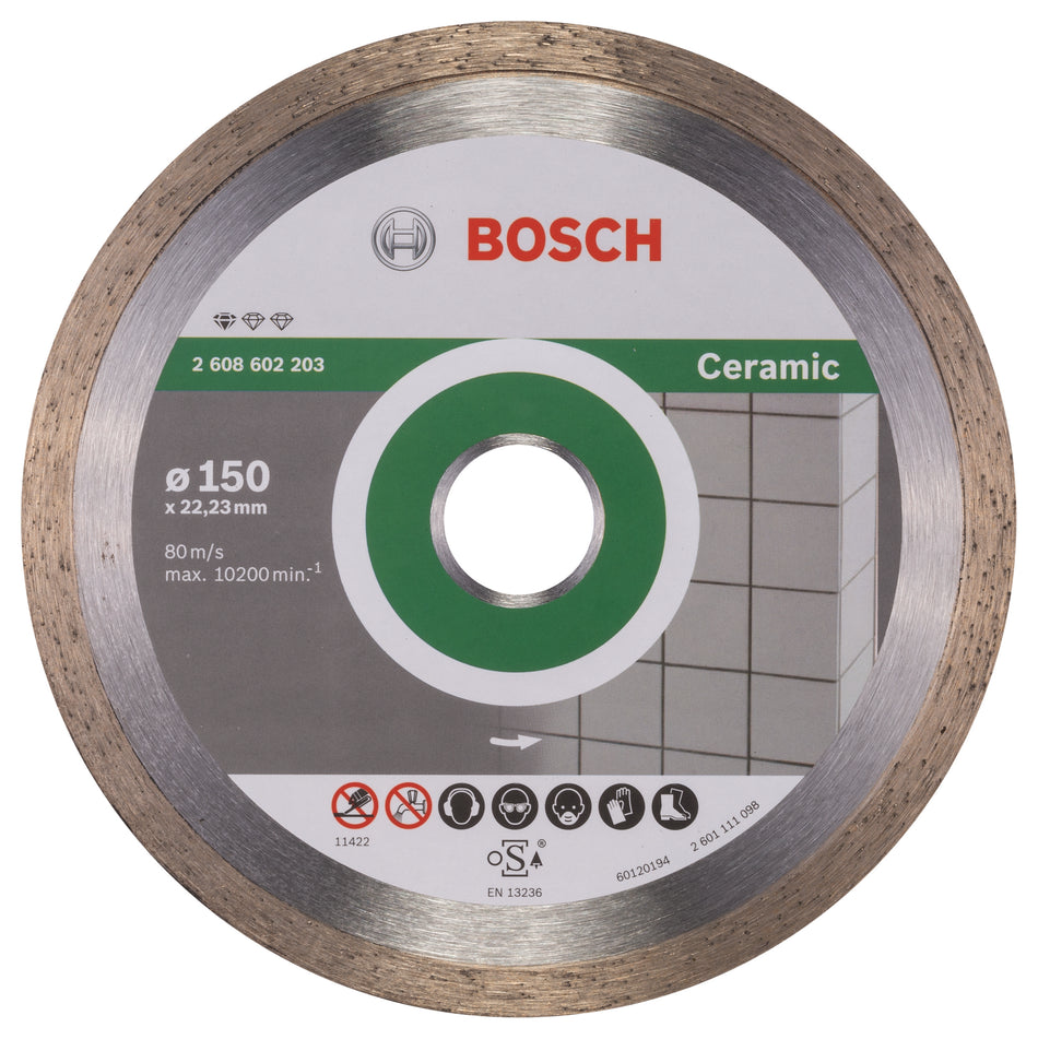 Bosch Standard for Ceramic diamond cutting disc 150 x 22,23 x 1,6 x 7 mm 2608602203