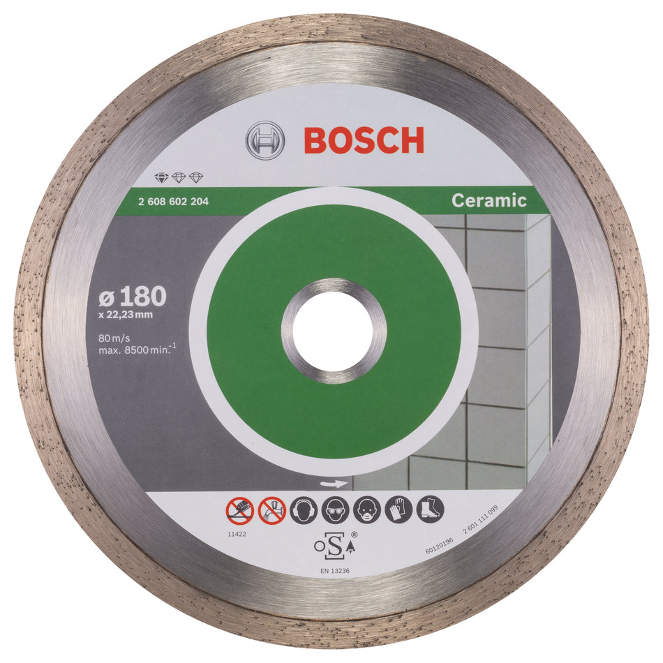 Bosch Standard for Ceramic diamond cutting disc 180 x 22,23 x 1,6 x 7 mm 2608602204
