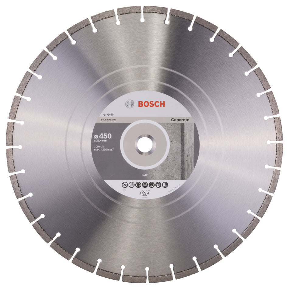 Bosch Standard for Concrete diamond cutting disc 450 x 25,40 x 3,6 x 10 mm 2608602546