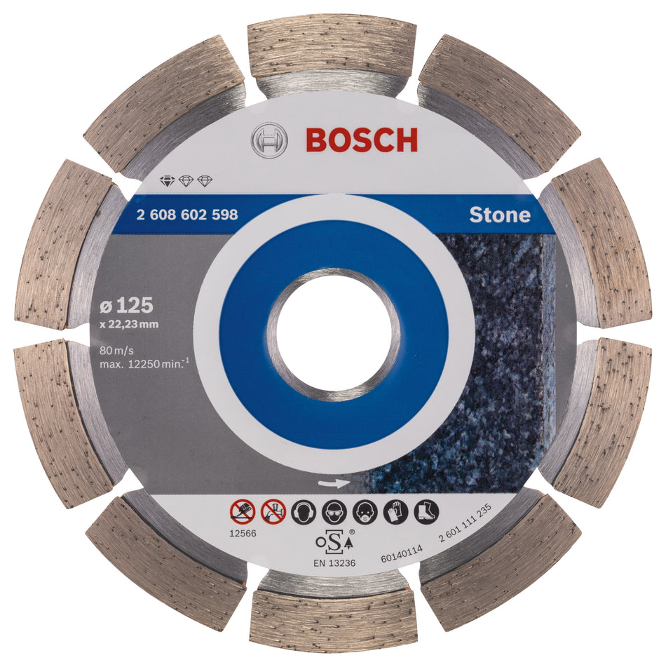 Bosch Standard for Stone diamond cutting disc 125 x 22,23 x 1,6 x 10 mm 2608602598