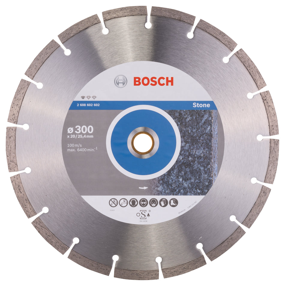 Bosch Standard for Stone diamond cutting disc 300 x 20/25,40 x 3,1 x 10 mm 2608602602