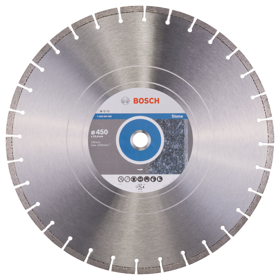 Bosch Standard for Stone diamond cutting disc 450 x 25,40 x 3,6 x 10 mm 2608602605